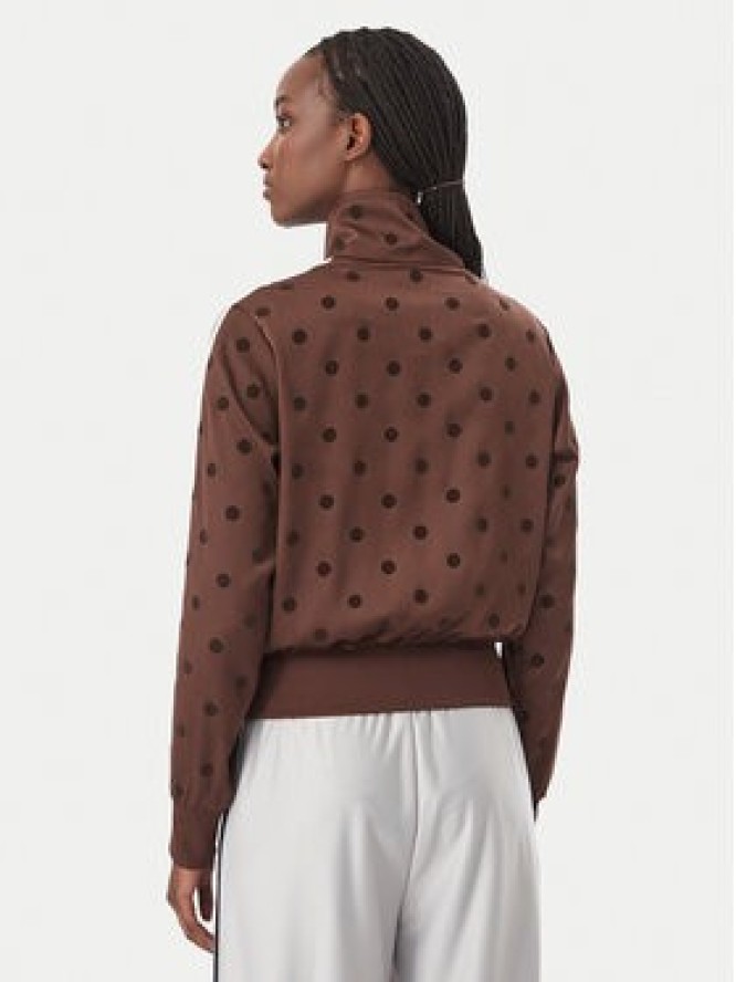 adidas Bluza Satin Polka Dots Tt Track Top LI2855 Brązowy Regular Fit
