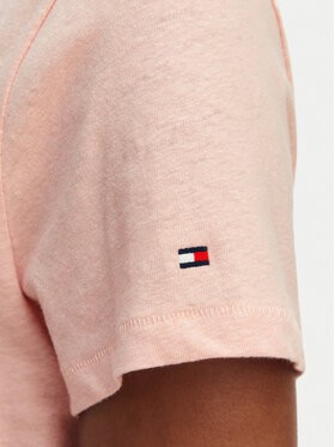 Tommy Hilfiger T-Shirt WW0WW48705 Różowy jasny Regular Fit