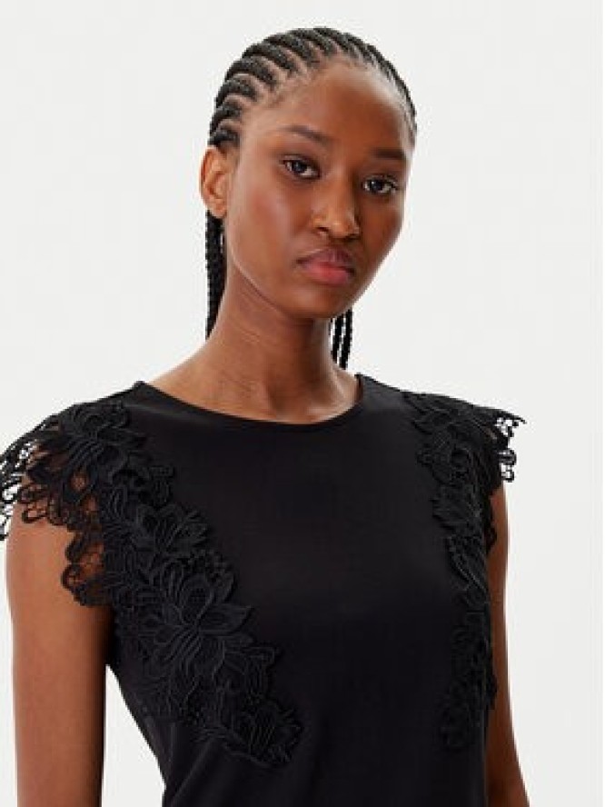 Morgan Bluzka 252-DFLOWER Czarny Regular Fit