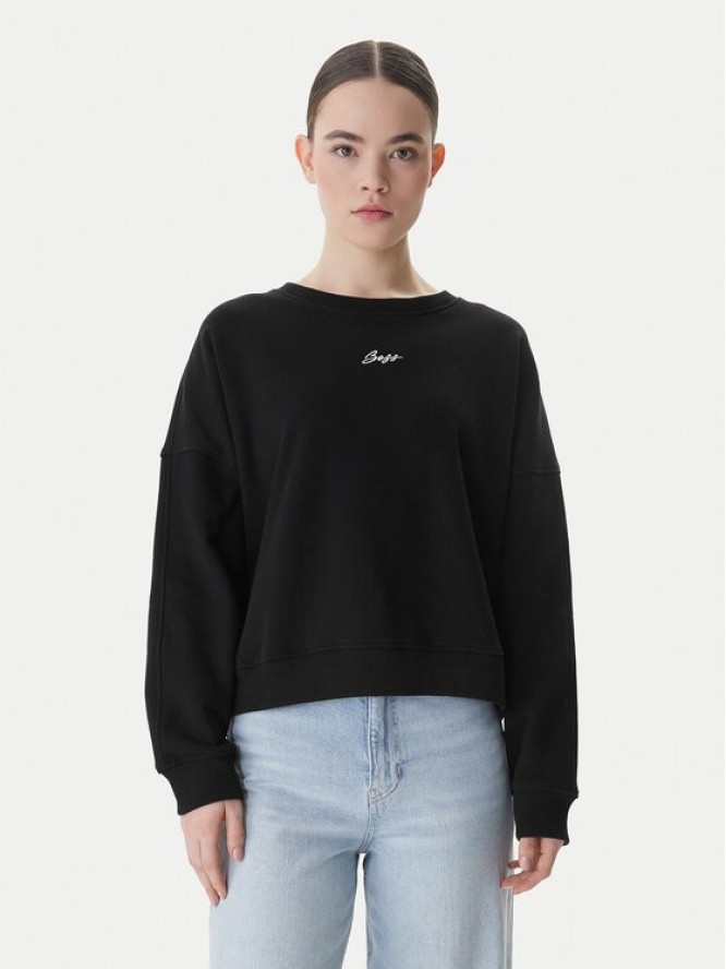 BOSS Bluza C_Ever 50554711 Czarny Oversize