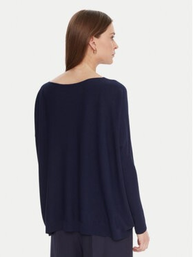 Kontatto Sweter 3M0802C Granatowy Relaxed Fit