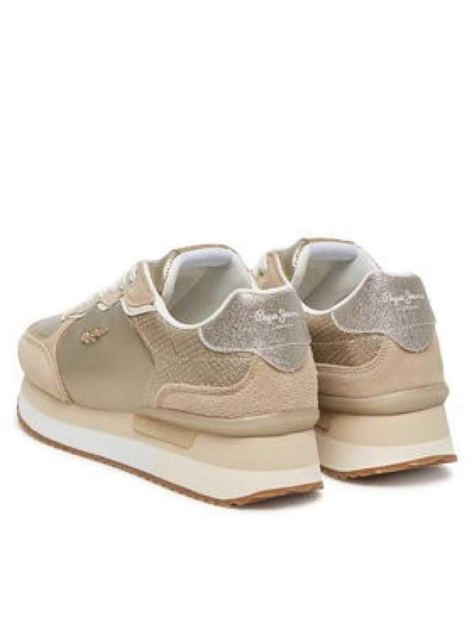 Pepe Jeans Sneakersy Rusper Shine PLS60033 Beżowy