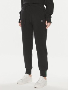 Lacoste Spodnie dresowe XF0343 Czarny Regular Fit