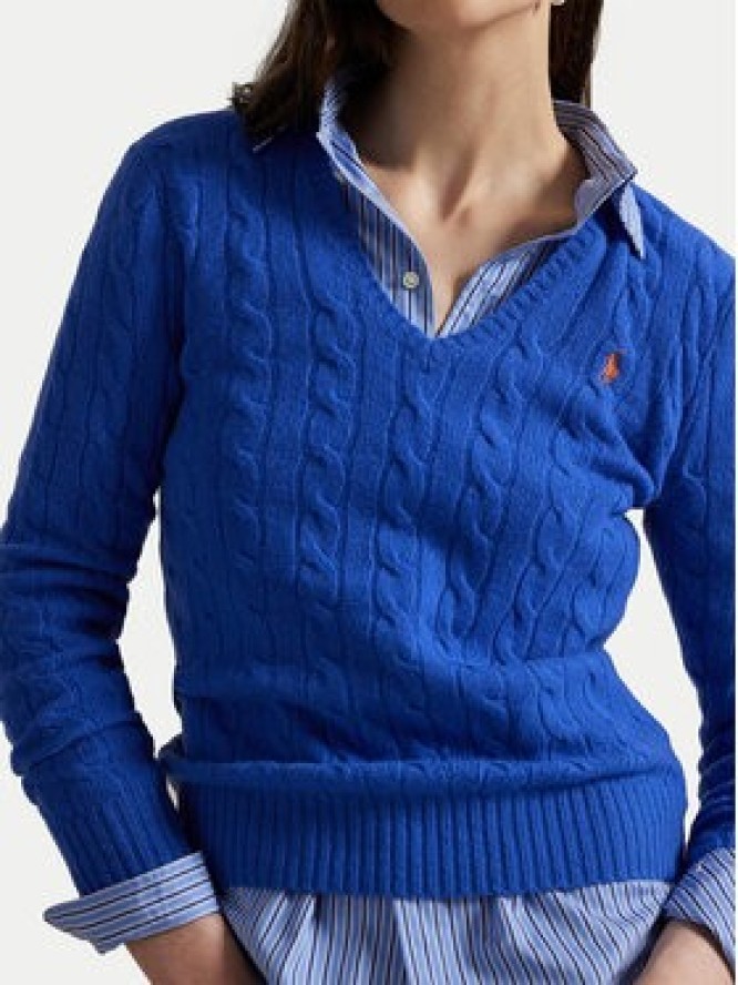 Polo Ralph Lauren Sweter 211971866006 Niebieski Slim Fit