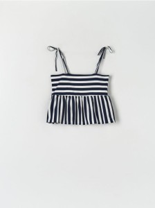 Top w paski - wielobarwny