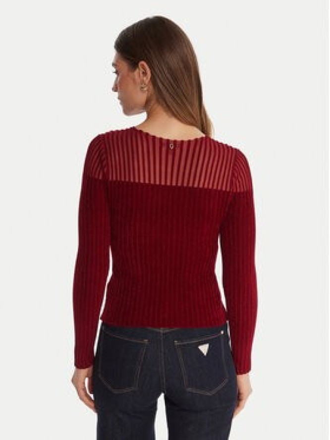 Guess Sweter W5BR62 Z0890 Czerwony Slim Fit
