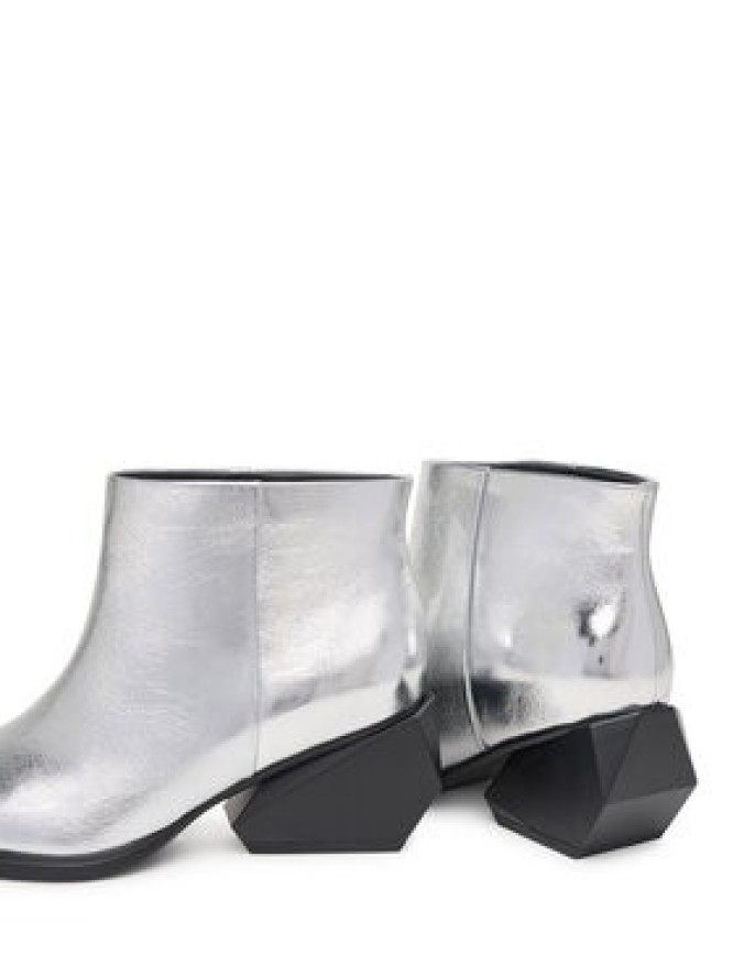 United Nude Botki Ricky Yoyo Mid 1104114116 Srebrny