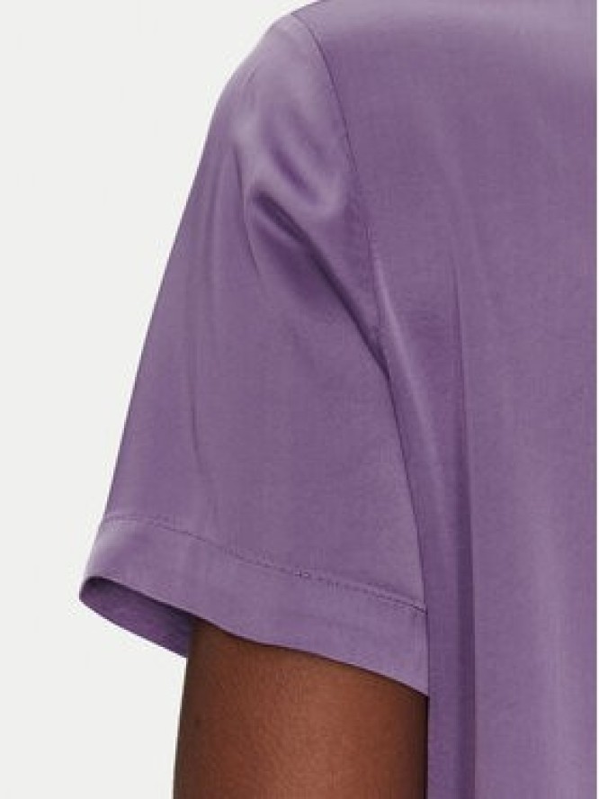 ViCOLO Bluzka TD0007 Fioletowy Relaxed Fit