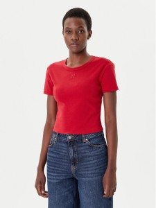 HUGO T-Shirt Delanor 50512000 Czerwony Slim Fit