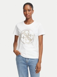 Guess T-Shirt W6BI30 K6051 Biały Regular Fit