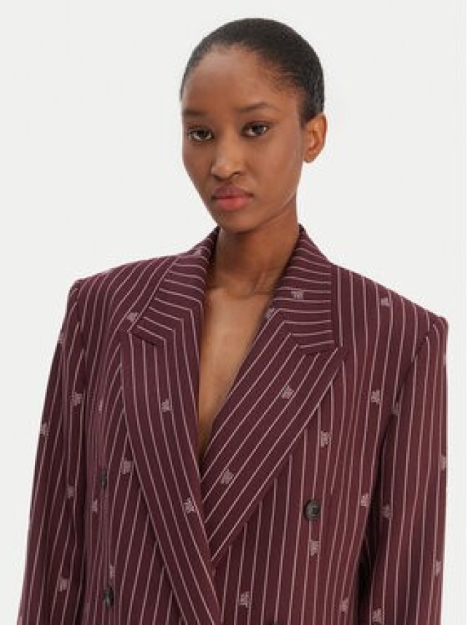 HUGO Marynarka Antegi 50554428 Bordowy Relaxed Fit