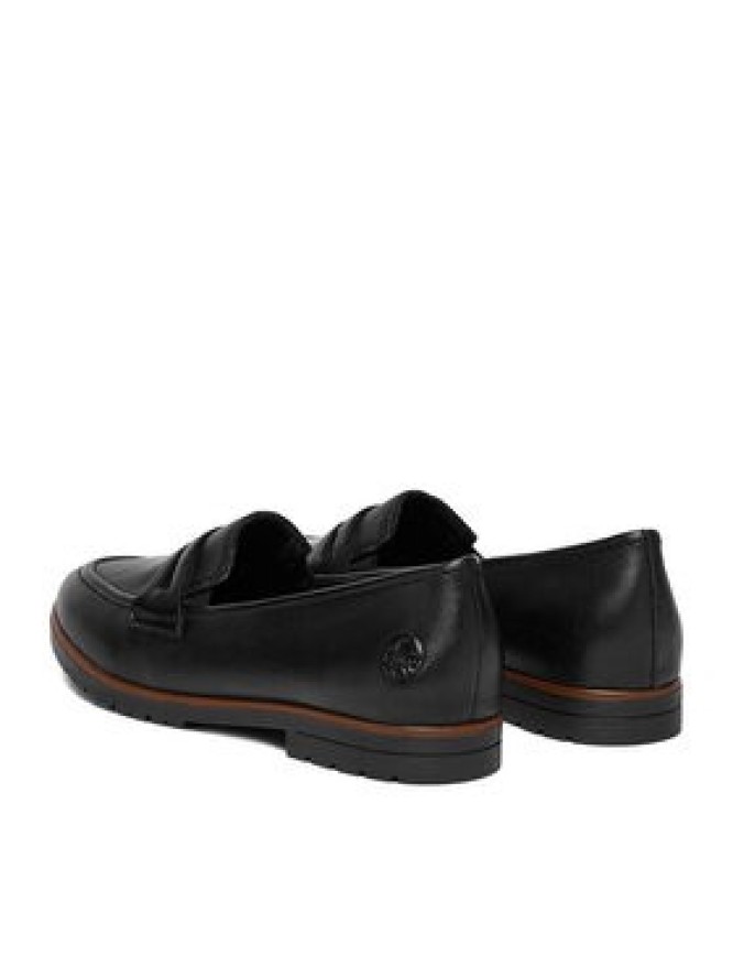 Rieker Loafersy 45300-02 Czarny
