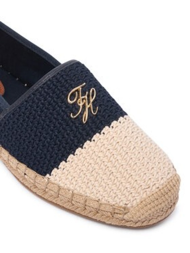 Tommy Hilfiger Espadryle Script Crochet Espadrille FW0FW09502 Granatowy