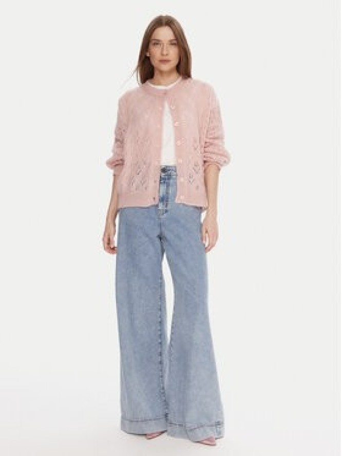 Kontatto Kardigan 3M0912C Różowy Relaxed Fit