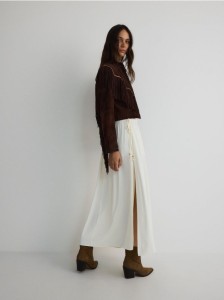 Spódnica maxi - złamana biel