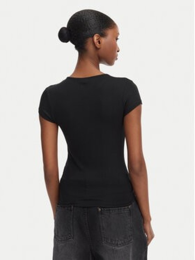 Tommy Jeans T-Shirt Draped DW0DW22802 Czarny Slim Fit