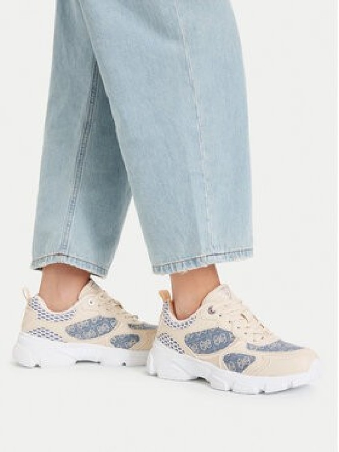 Guess Sneakersy FLTIDY ELE12 Beżowy