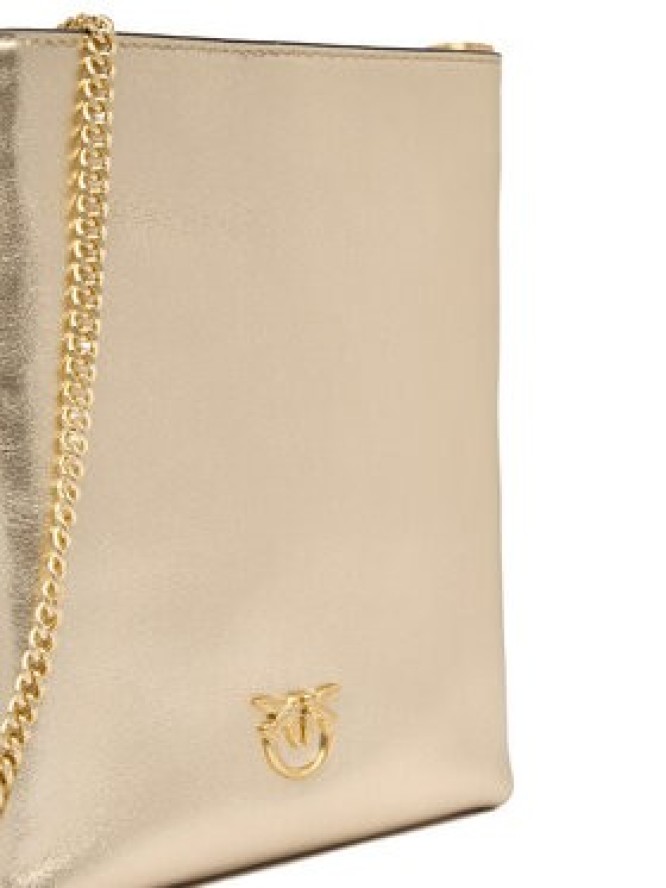 PINKO Torebka Flat Satchel AI 25-26 PCPL 105352 A2O9 Złoty