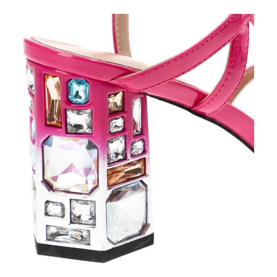 Różowe Sandały S.Barski Eleganckie Buty Damskie