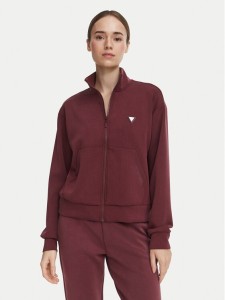 Guess Bluza V6YQ17 K4313 Bordowy Regular Fit