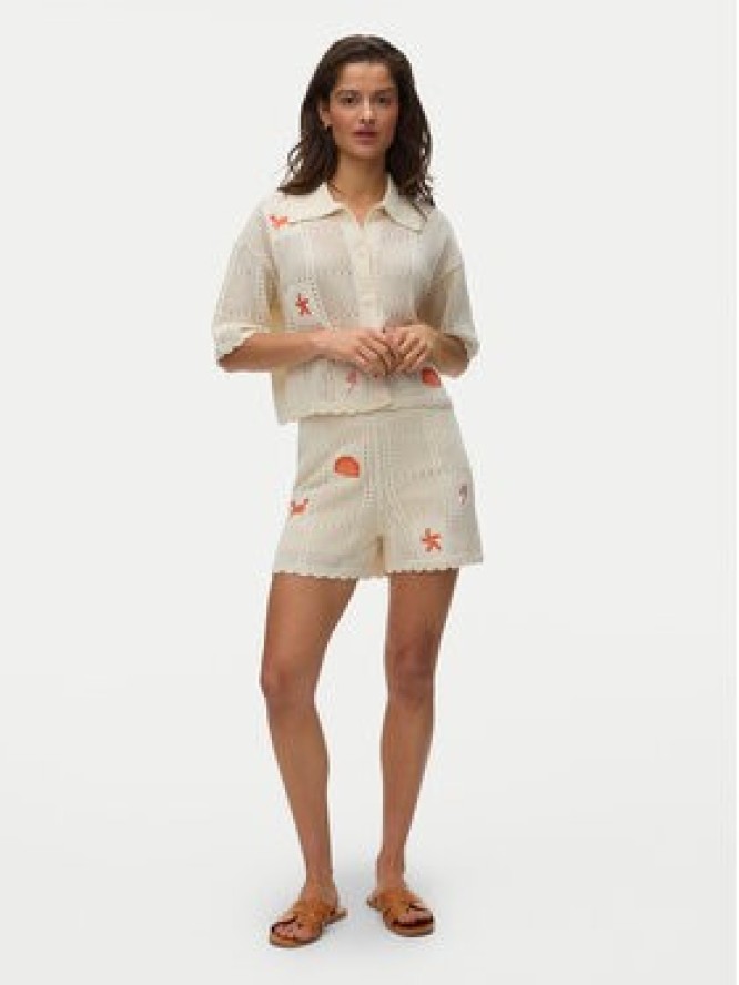 Vero Moda Szorty materiałowe Esmey 10350992 Beżowy jasny Regular Fit