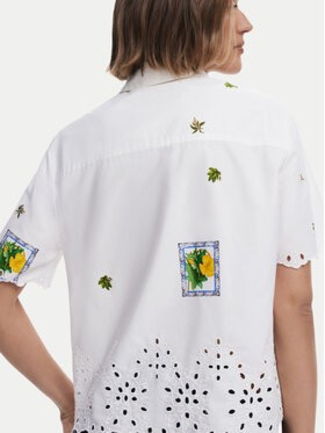 Desigual Koszula Afrodita 25SWCW17 Biały Regular Fit