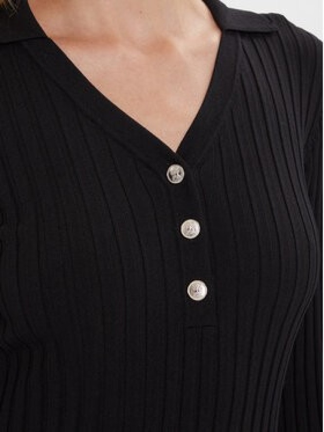 Morgan Sukienka dzianinowa 252-RMEXAS Czarny Slim Fit