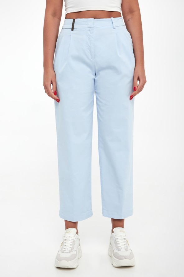 Spodnie damskie z zakładkami PESERICO