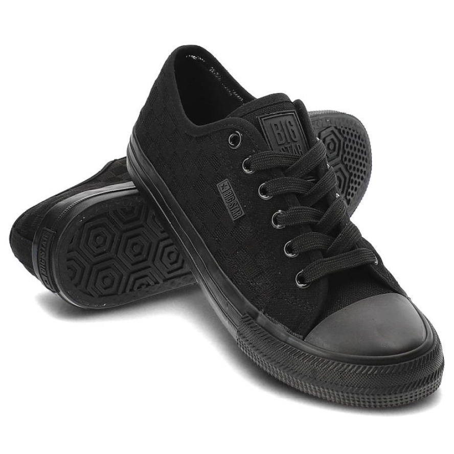 Czarne Trampki Big Star Modne Buty Damskie