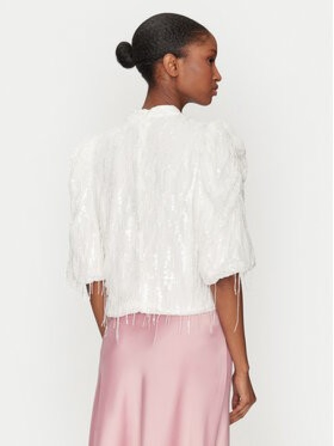 YAS Bluzka Bolina 26036686 Biały Regular Fit