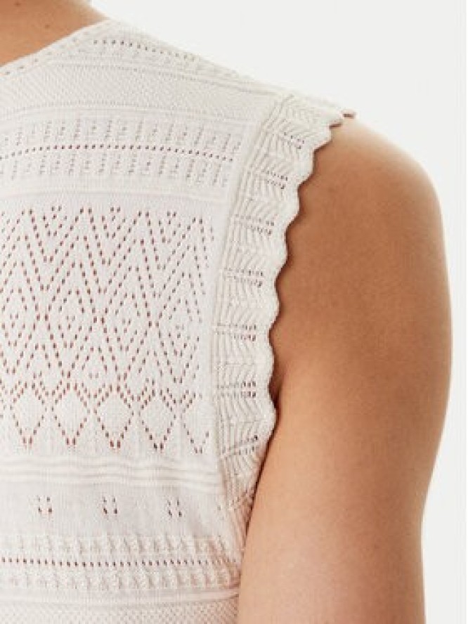 Morgan Sukienka dzianinowa 242-RMALISA Beżowy Slim Fit