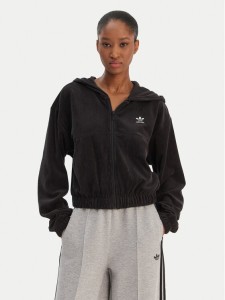 adidas Bluza Essentials Chenile KE1117 Czarny Loose Fit