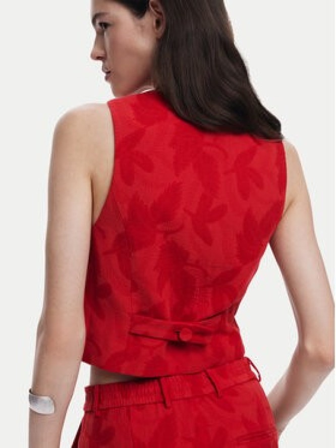 Desigual Kamizelka Portland 25SWEW24 Czerwony Regular Fit