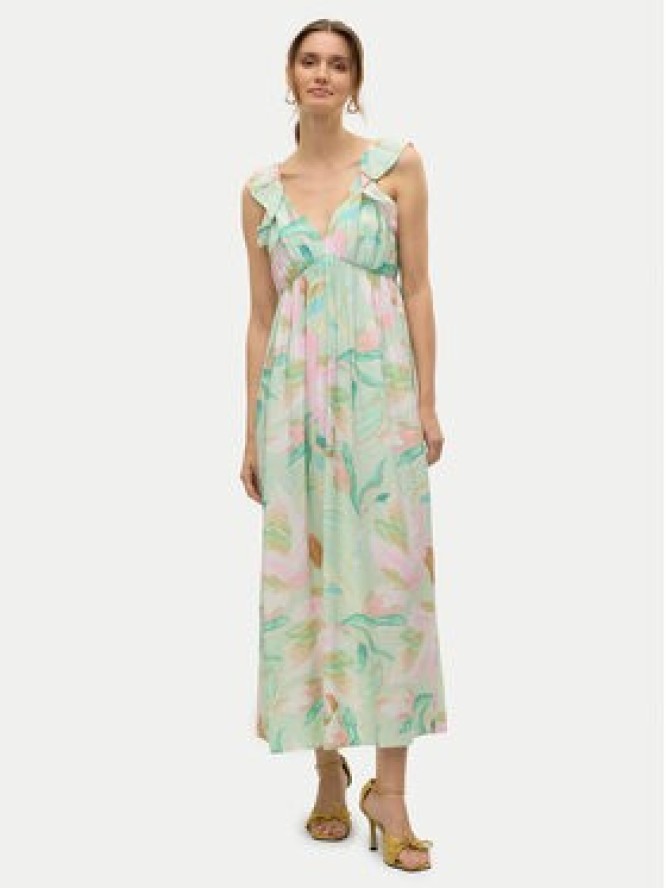 Vero Moda Sukienka letnia Josie 10324125 Zielony Regular Fit