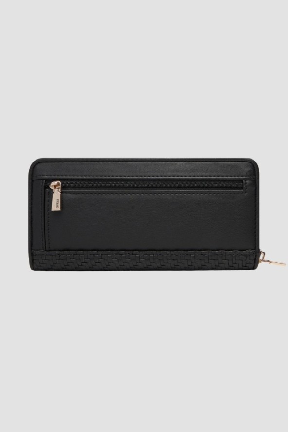 GUESS Czarny duży damski portfel Mirema Slg Large