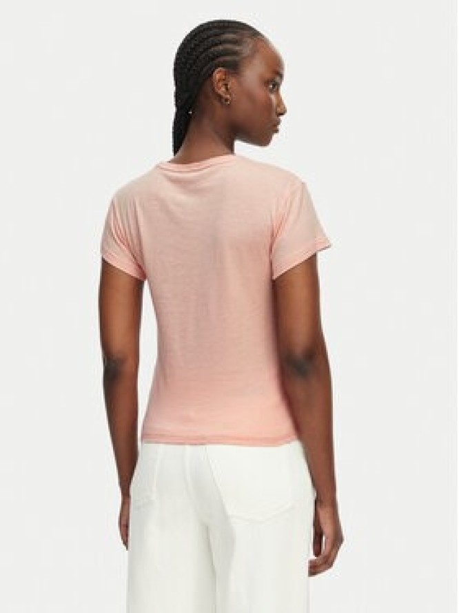 Tommy Hilfiger T-Shirt WW0WW48702 Różowy jasny Slim Fit