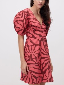 Wzorzysta sukienka - wielobarwny