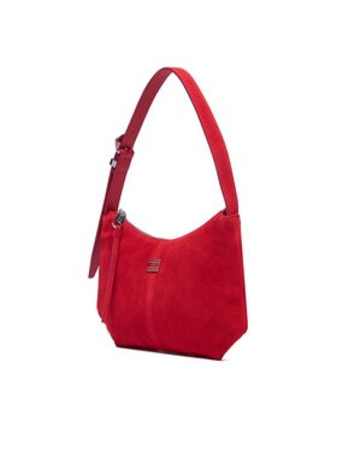 Tommy Jeans Torebka Tjw Slouchy Suede Shoulder Bag AW0AW18859 Czerwony