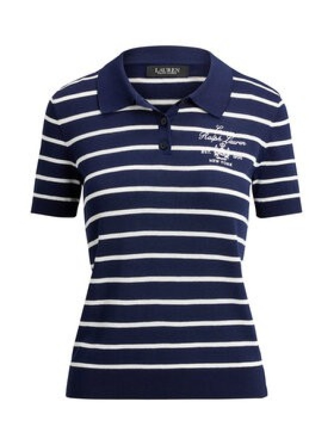 LAUREN RALPH LAUREN Polo 200P03506002 Granatowy Slim Fit