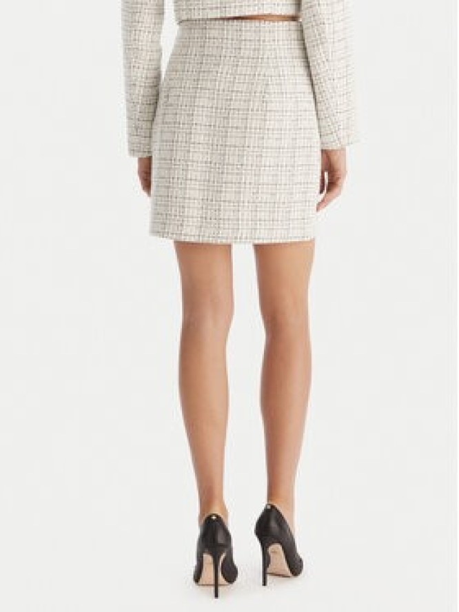 Guess Spódnica mini W5YD15 WHDB2 Biały Regular Fit