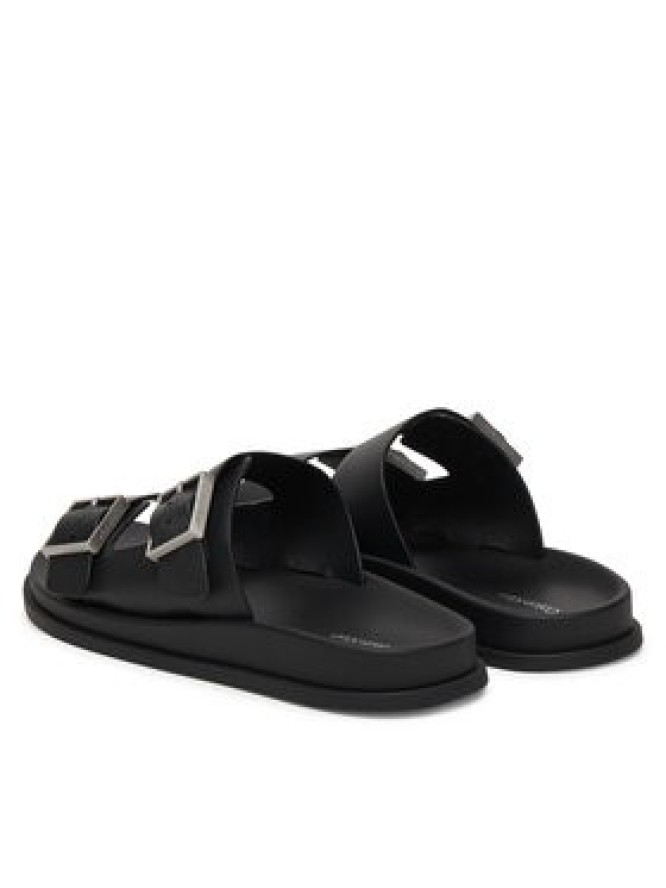 Calvin Klein Klapki City Sandal Buckle Lth HW0HW02885 Czarny