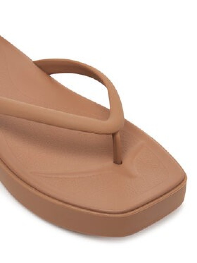 Crocs Japonki Miami Square Flatform Flip 214161 Kremowy