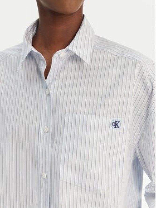 Calvin Klein Jeans Koszula LV047F105G Błękitny Relaxed Fit