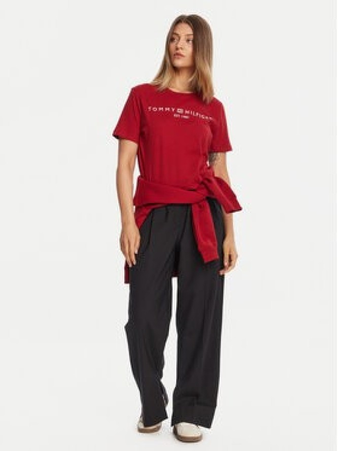 Tommy Hilfiger T-Shirt WW0WW40276 Czerwony Regular Fit