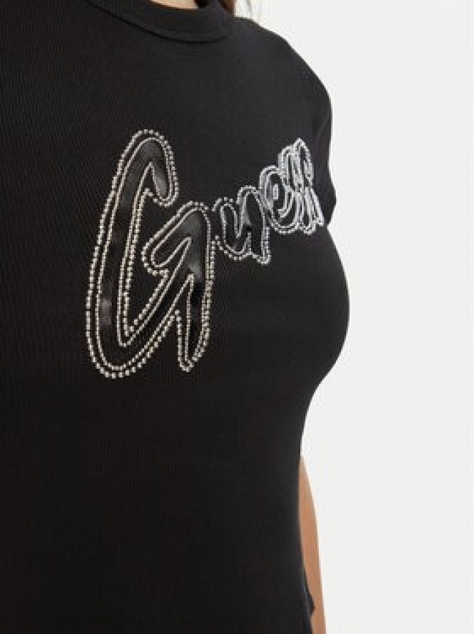 Guess T-Shirt W5RI68 KA0H1 Czarny Regular Fit