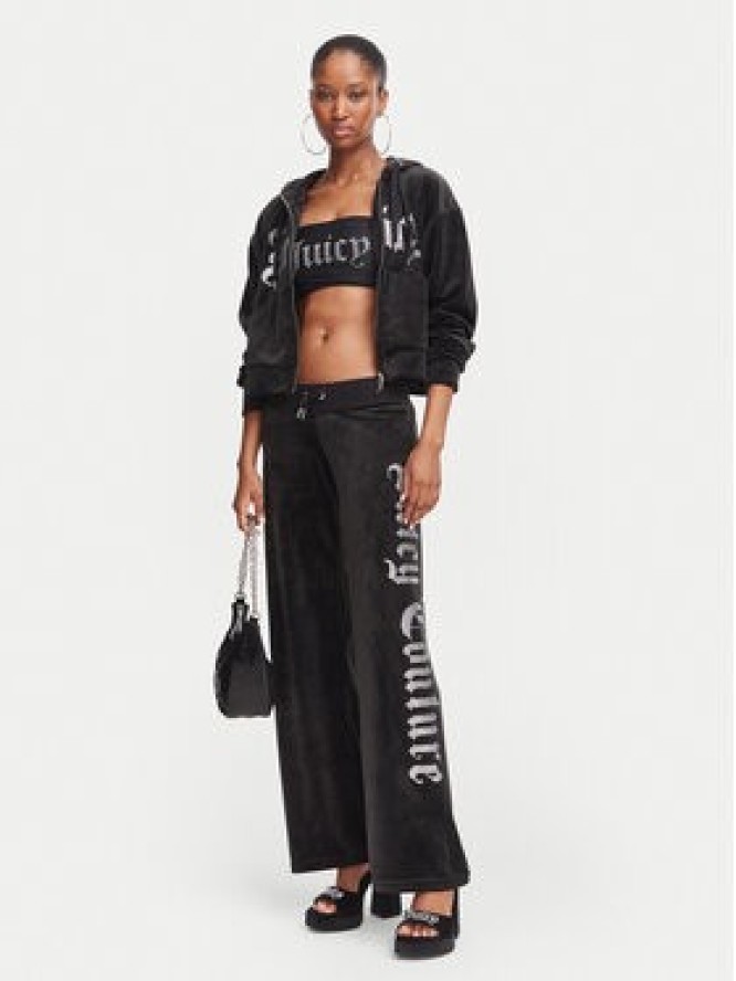 Juicy Couture Spodnie dresowe Old Gothic JCWBJ226334 Czarny Regular Fit