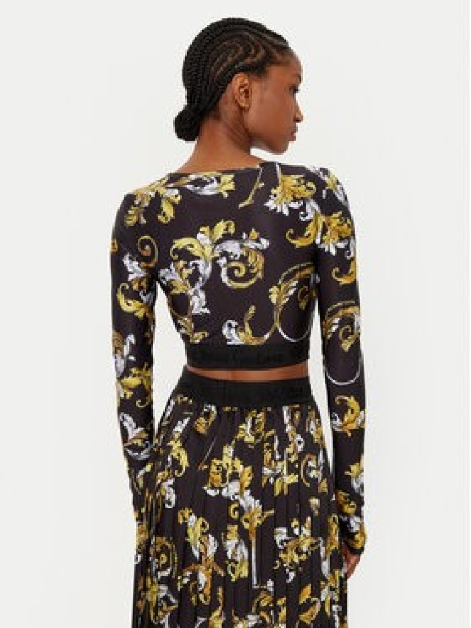 Versace Jeans Couture Bluzka 78HAH218 Czarny Slim Fit