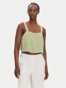 RVCA Top 23B041503 Zielony Relaxed Fit