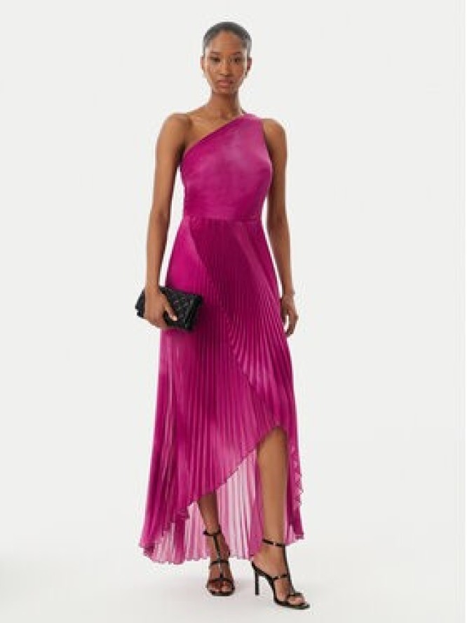 Simona Corsellini Sukienka koktajlowa P26CEAB11301 Różowy Slim Fit