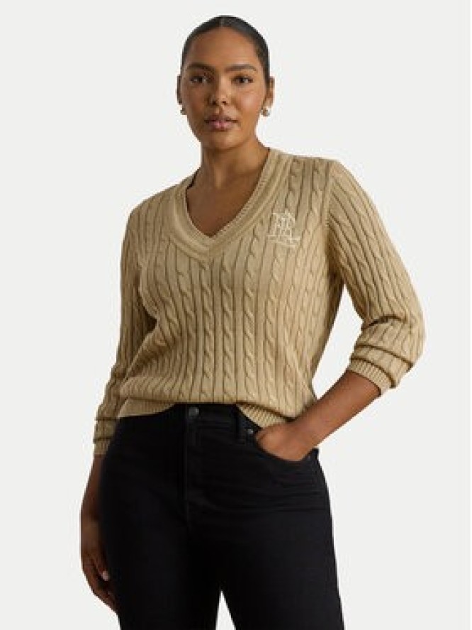 LAUREN RALPH LAUREN Sweter Meren 200888795013 Beżowy Regular Fit